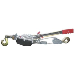 Wire rope hoist with ratchet, rope 3 m x 5 mm, 2000 kg