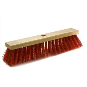 Street broom 40 cm, red, for Elaston flat wood