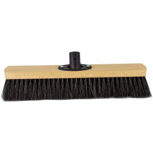 Room broom 40 cm, horsehair, with quick set holder