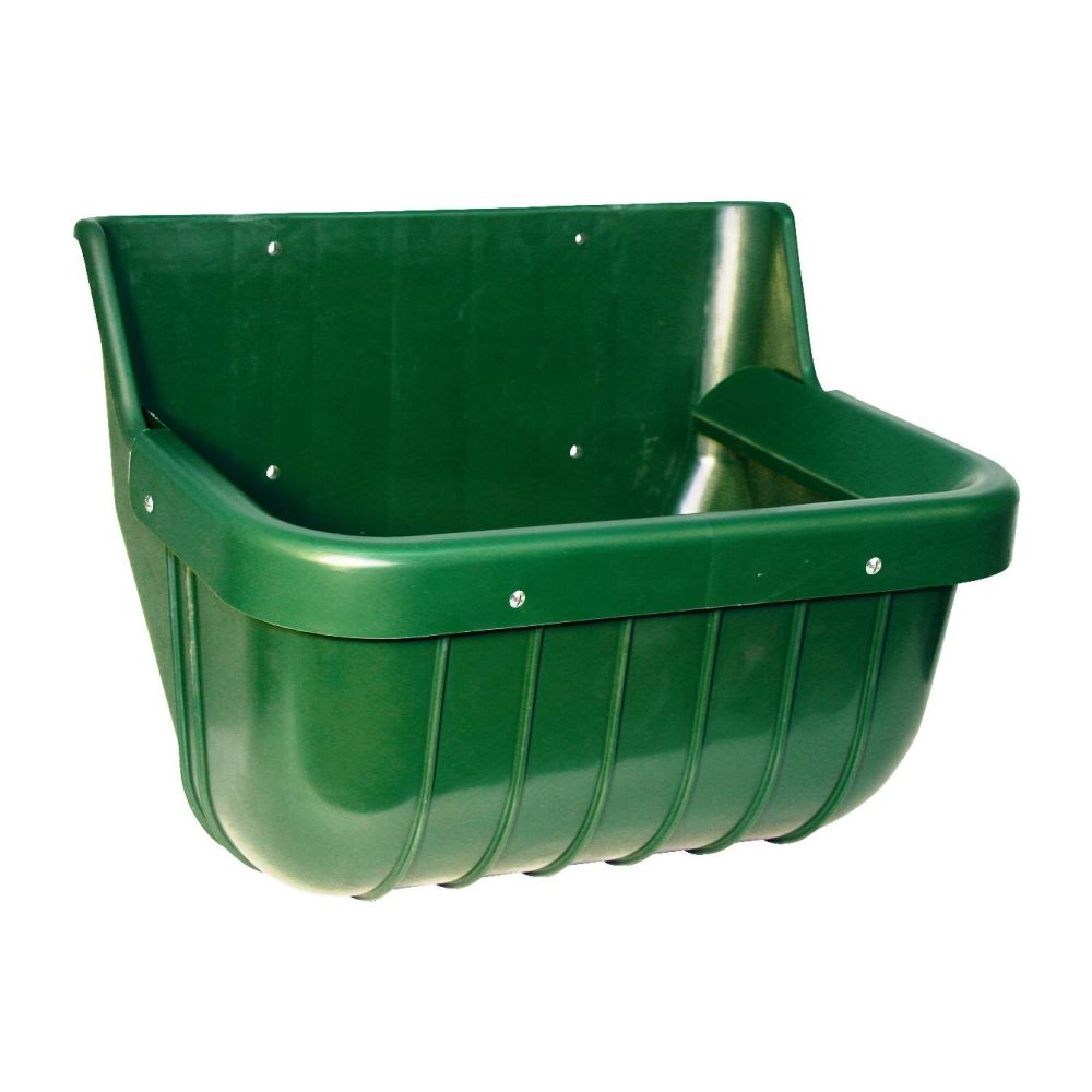 Horse feeding trough with protective edge 15 litres