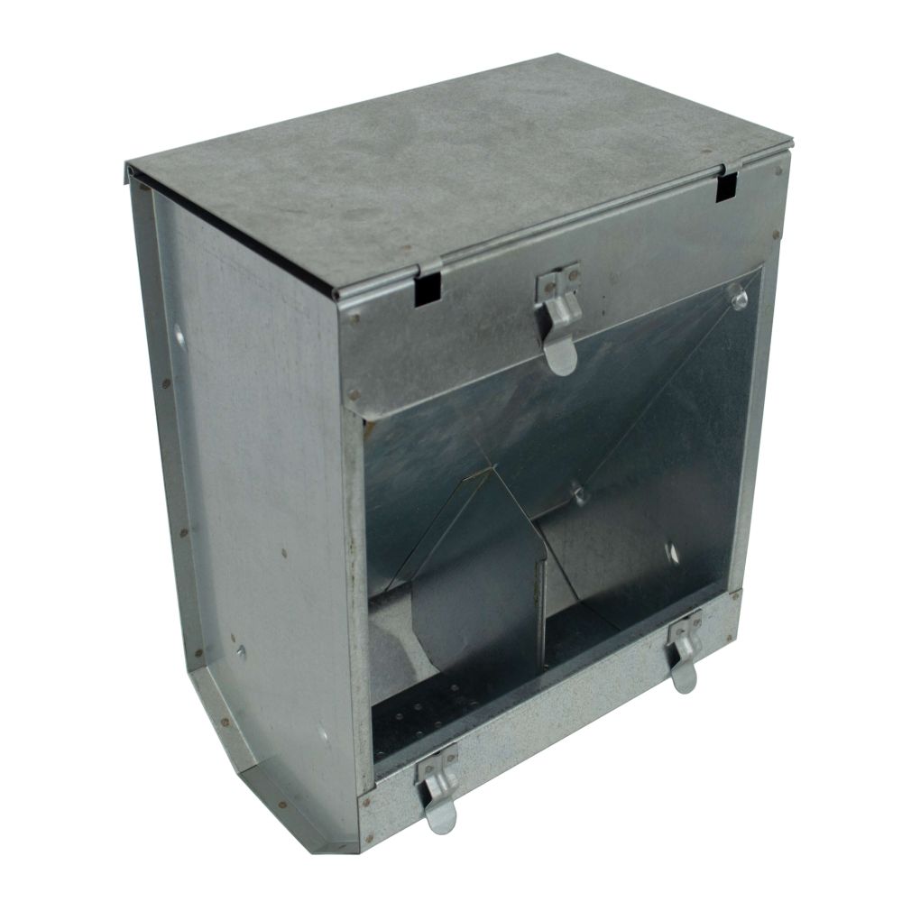 Galvanized best sale rabbit feeder